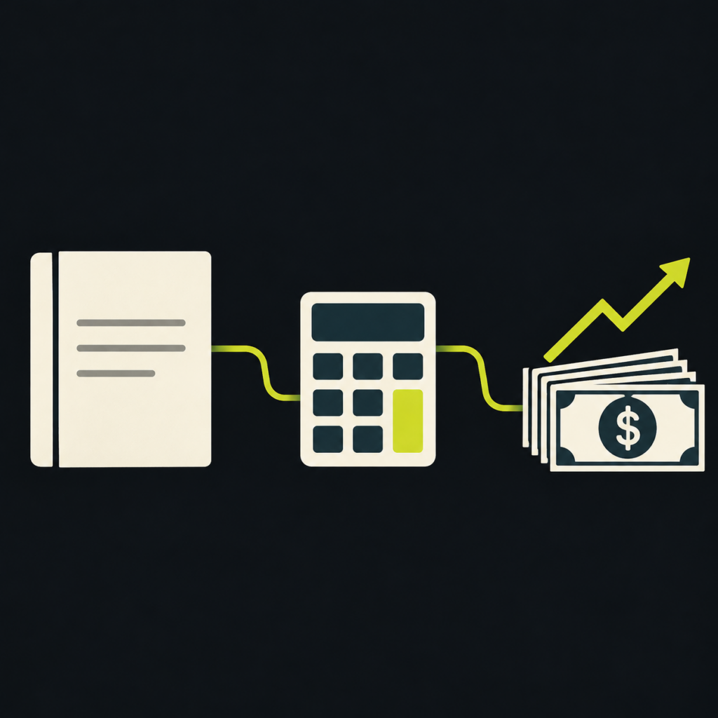 book calculator money flow